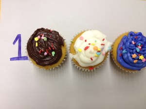 After reaching the 1,000-mile mark on Monday, Nov. 10, I made an "1,000" out of these cupcakes from Cakes by David in Salisbury.(Vanessa Junkin photo)