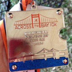 I like the design of the finisher medal. (Vanessa Junkin photo)