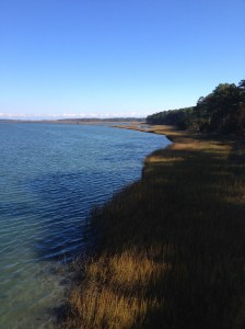 I captured this water view as I ran across a bridge from the refuge area to the rest of Chincoteague Island. (Vanessa Junkin photo)