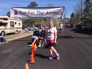 Here I am after finishing the Run for the Animals in Onancock the morning of April 12. (Angelo Perez photo)