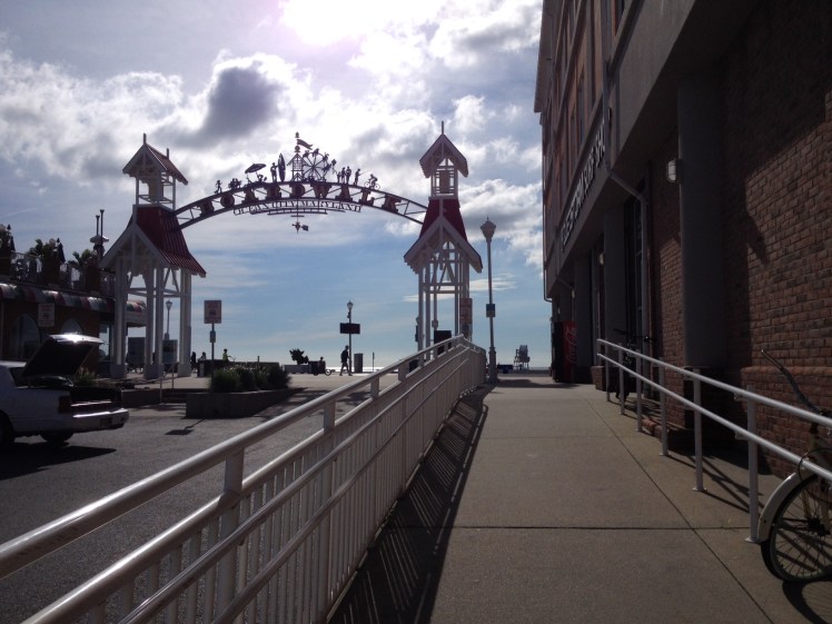 The Ocean City Boardwalk greeting in downtown Ocean City. (Vanessa Junkin photo)