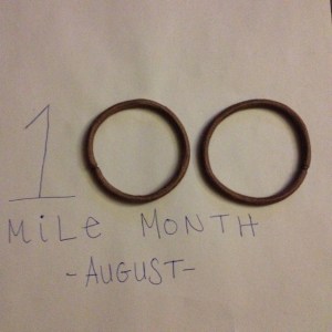 I passed the 100-mile milestone this August. (Vanessa Junkin photo)