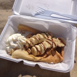Here's the banana and Nutella crepe I enjoyed from Sunshine Crepes in Bethany Beach. (Vanessa Junkin photo)