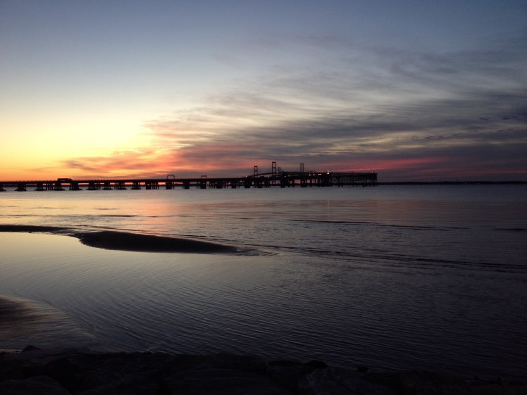 Here's the Bay Bridge in the morning, before we started the race. (Vanessa Junkin photo)
