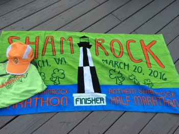 Shamrock Marathon swag