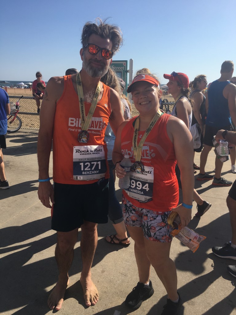 BibRave Pros Vanessa and Ben pose for a photo.