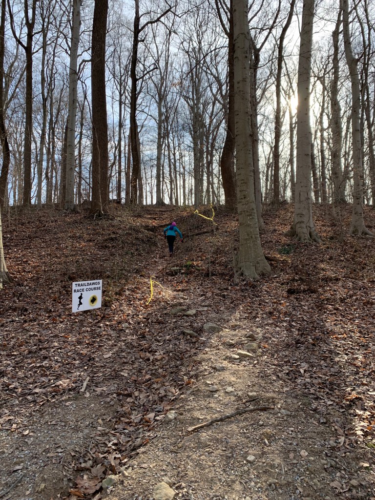 Steep, wooded hill nicknamed Carl's Torture Chamber. 