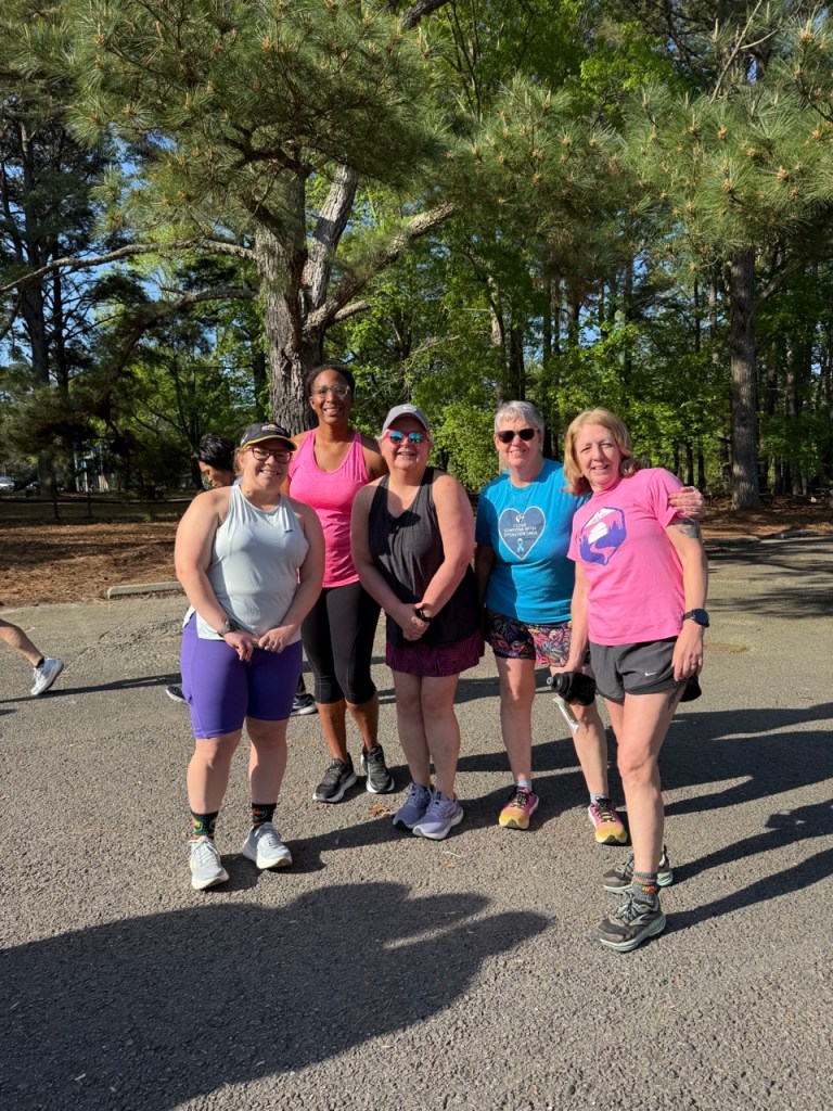 Group of female runners before the race.